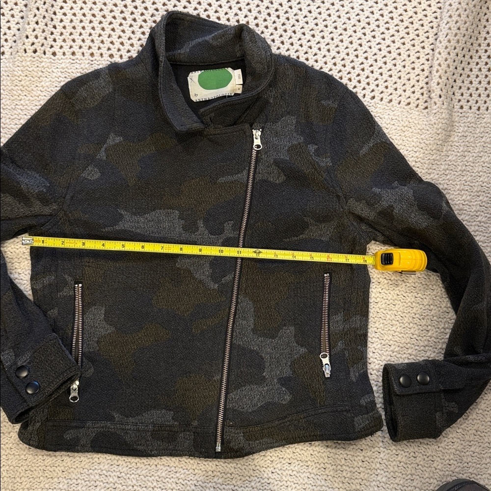 Anthropologie Camouflage Medium Women’s Textured Jacket - Picture 10 of 14